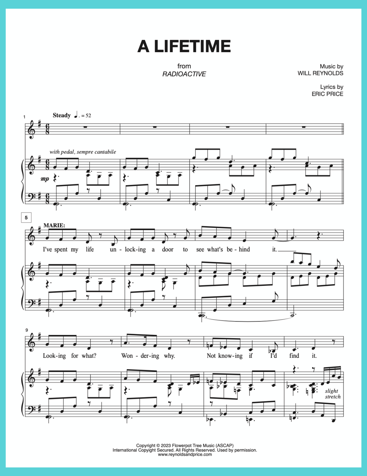 A LIFETIME - Duet (Sheet Music)