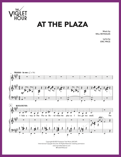 AT THE PLAZA (Sheet Music)