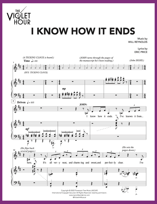 I KNOW HOW IT ENDS (Sheet Music)