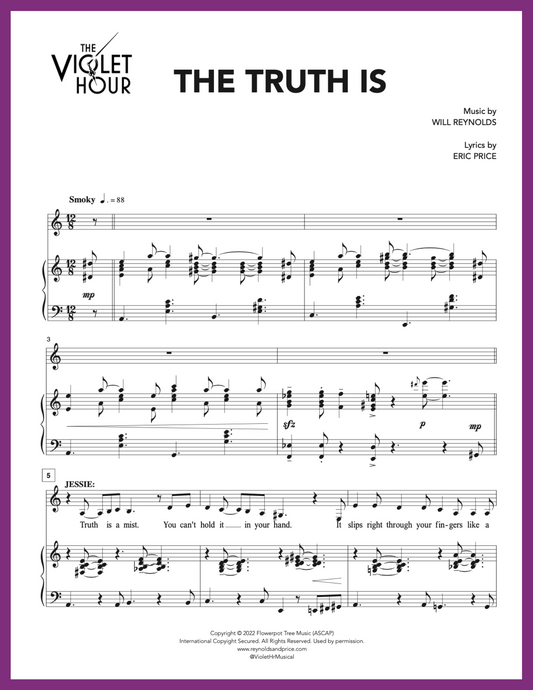 THE TRUTH IS (Sheet Music)