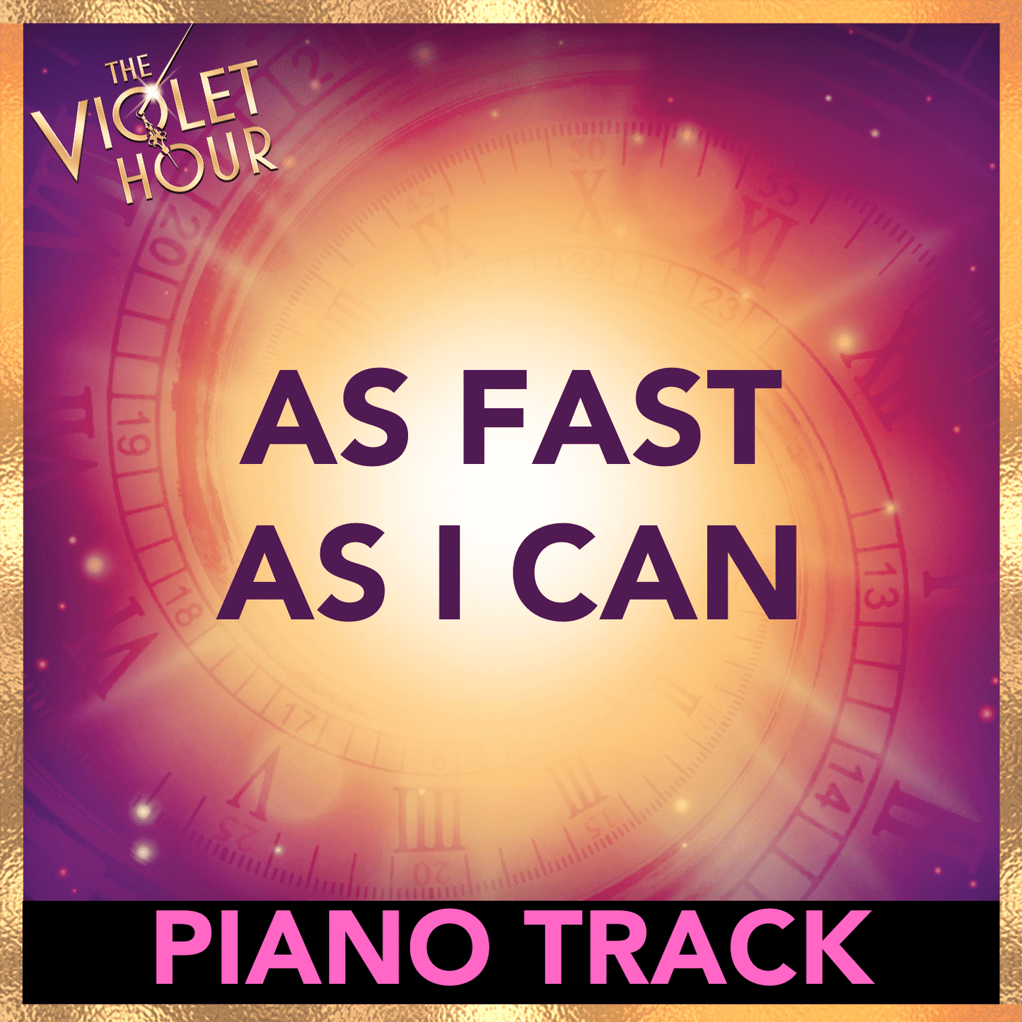 AS FAST AS I CAN (Piano Track)